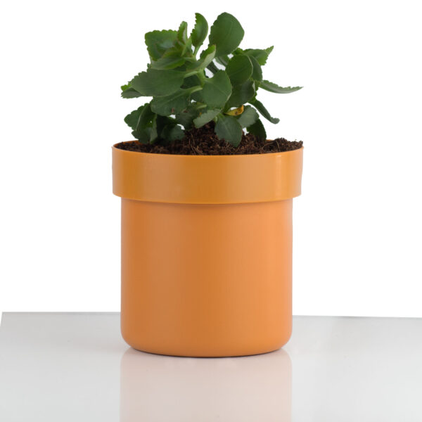 Castell Deco - Caja de seguridad en forma de Maceta, Camuflada con llave, 3 Colores. (Marrón)
