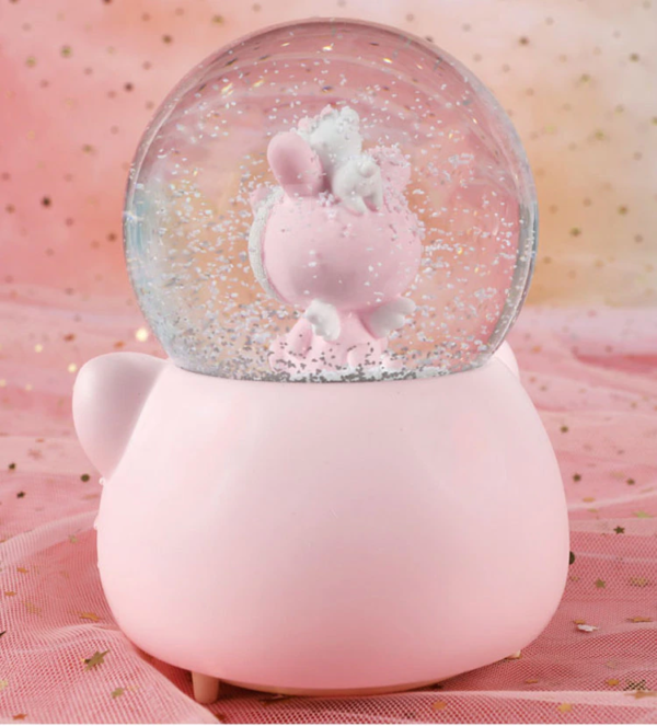 Castell Deco ? Bola De Nieve, Globo De Cristal, Luz y Mus?ca ? Hello Kitty, Innovador Decorativo, Regalo ni?a, Caja Mus?cal, luz led de Noche, mas de 7 melo?as Diferentes.